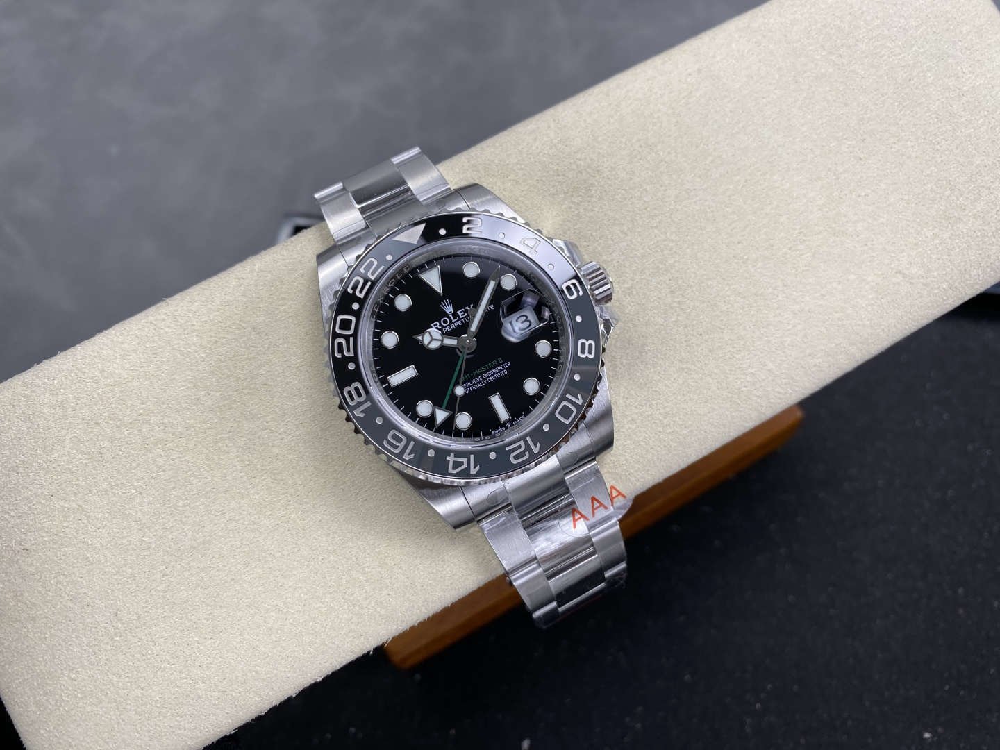 Rolex GMT-Master II 126710GRNR Bruce Wayne Black & Grey Ceramic Bezel Oyster Bracelet Super Clone 40mm
