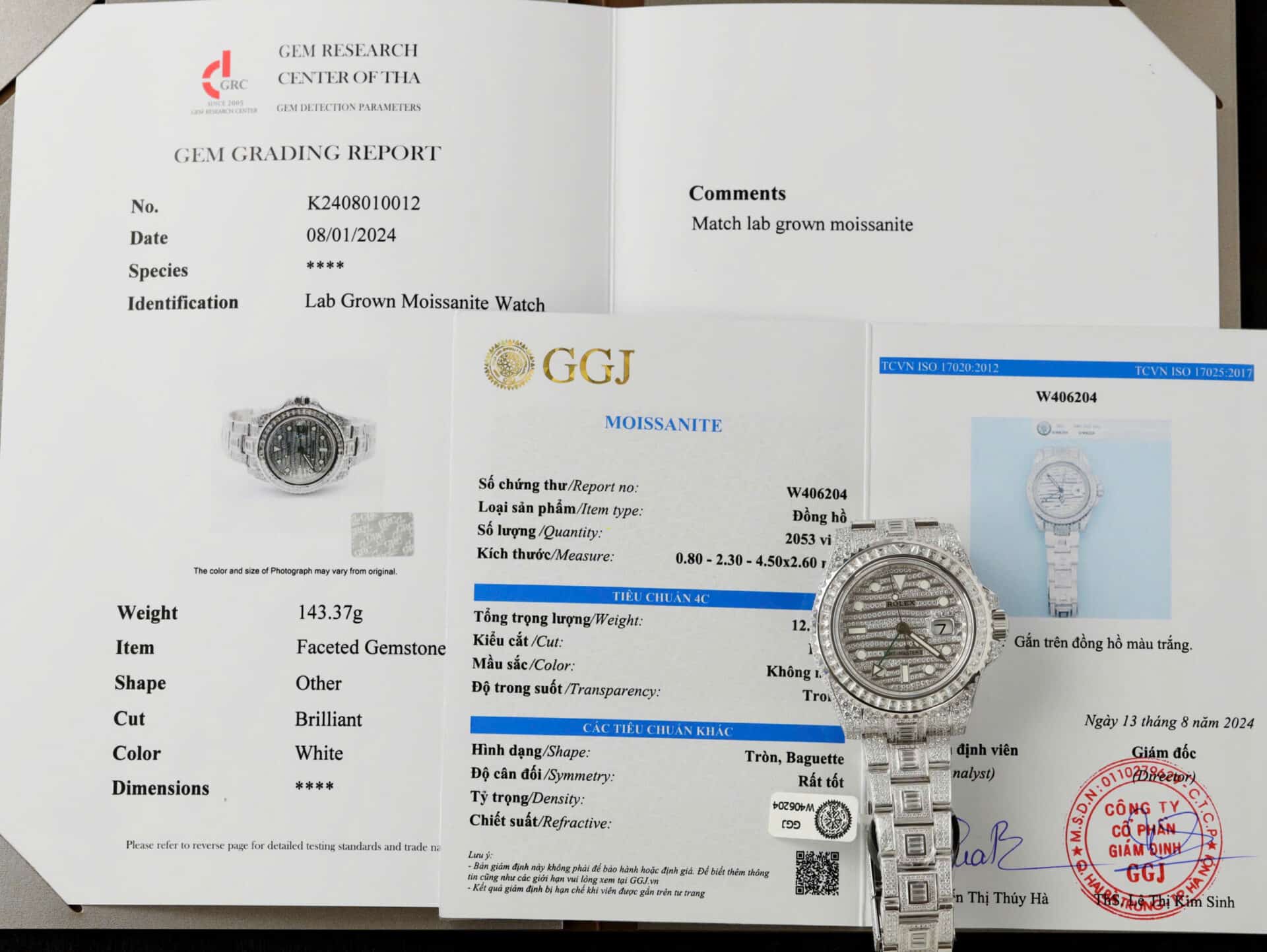 Rolex GMT-Master II 116769TBR Iced Out VVS1 Moissanite Best Replica 40mm
