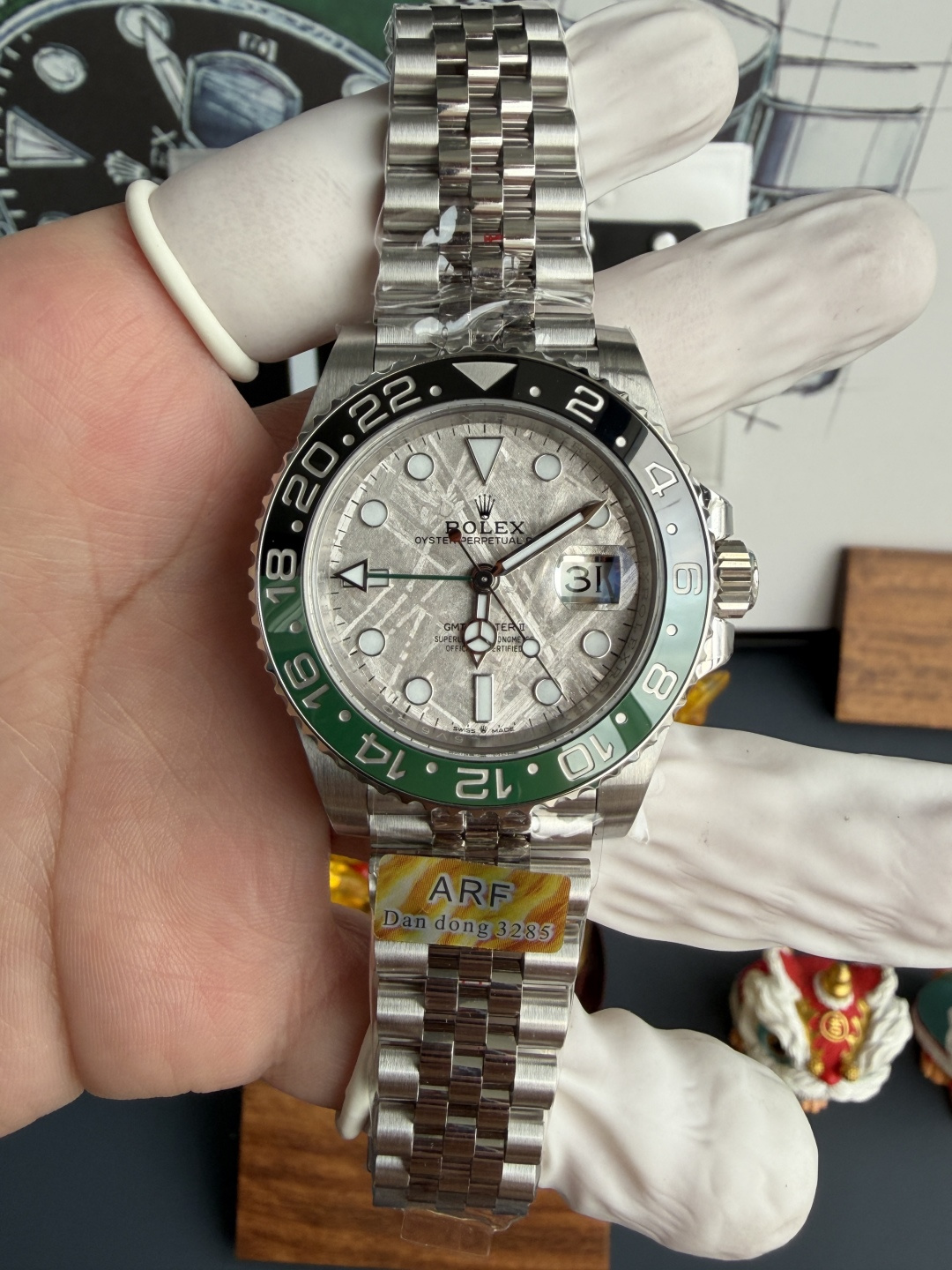 Rolex GMT-Master II Meteorite Sprite Jubilee Bracelet 1:1 Best Quality Replica ARF 40mm